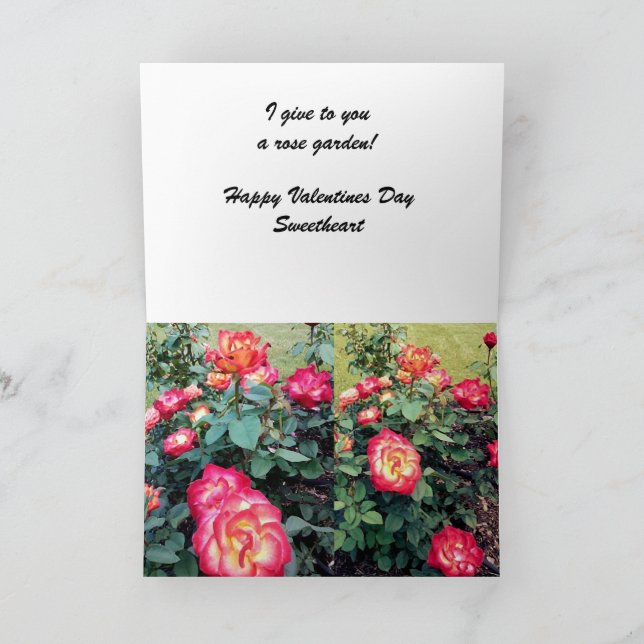 cartão de VALENTINE 3 ROSAS SIGNIFICAM EU TE AMO (Interior)