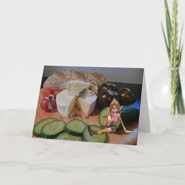 Cartão De vazio - Almoçar Alguém? (Frente)