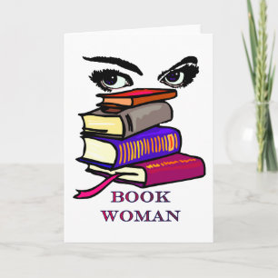 Cartão de Vazio da Book Woman