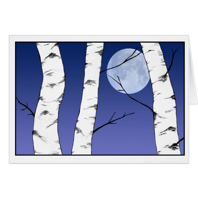 Cartão de Vazio de Aves Solstício de Natal (Frente Horizontal)