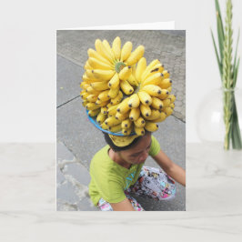 Cartão de Vazio de Banana