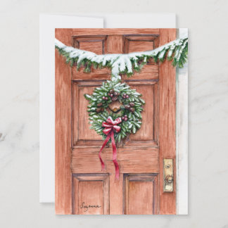 Cartão de Vazio de Férias de Saudações da Época