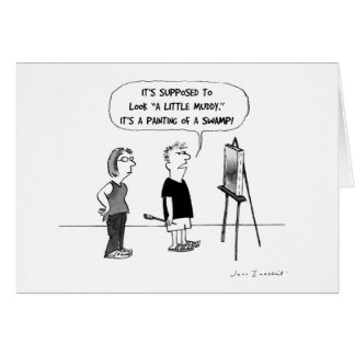 Cartão de Vazio de Instrutor de Arte de Artista Hu