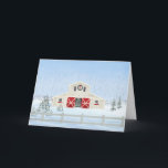 Cartão de Vazio de Neve Branca de Natal Inverno<br><div class="desc">Capturando a beleza serena de uma paisagem natalícia nevada, esta cena do inverno é perfeita para adicionar um toque festivo aos seus cartões de natal.</div>