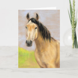 Cartão de Vazio de Saudação de Arte Pastel "Buck S