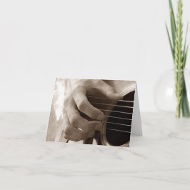 Cartão de vazio guitarrista