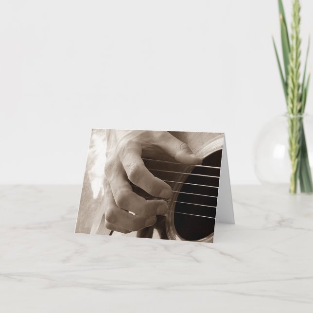 Cartão de vazio guitarrista (Frente)