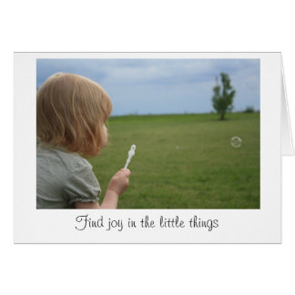 Cartão de Vazio "Joy in the Little Thits"