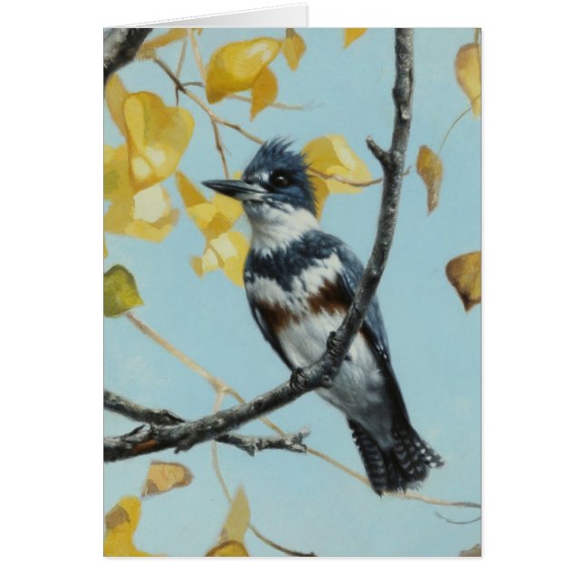 Cartão de Vazio Kingfisher por Andrew Denman (Frente)