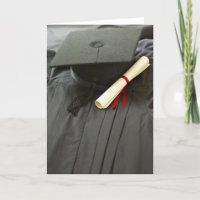 Cartão de Vazio para Diploma de boné de formatura