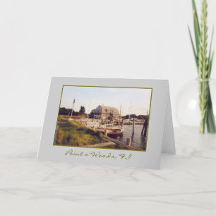 Cartão de Vazio 'Point o' Woods Yacht Club & Mari