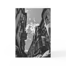 Cartão de vazio preto e branco