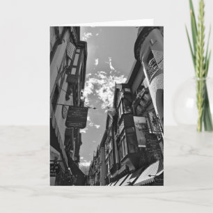 Cartão de vazio preto e branco