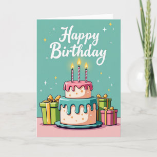 Cartão de Velas de Celebração