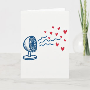Cartão de Ventoinha de Amor