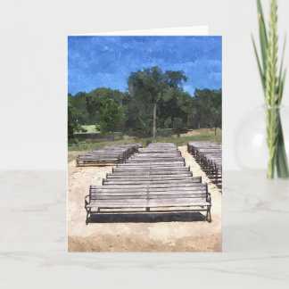 CARTÃO DE VERÃO: Lago Harriet, "Benches"_ Card