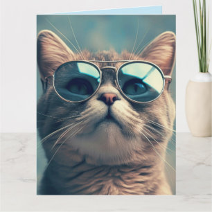 CARTÃO DE VERIFICAÇÃO DE ÓCULOS DE GATO LEGAL DE A