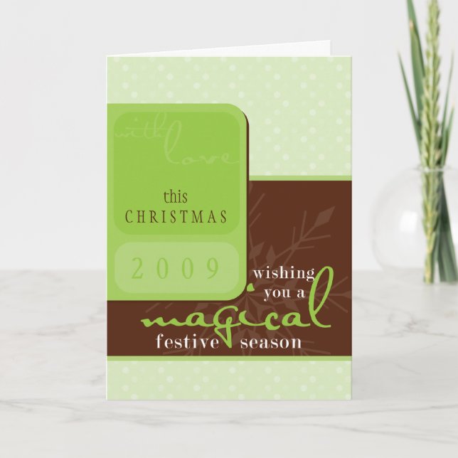 CARTÃO DE VERIFICAÇÃO PERSONALIZADO: Floco de neve (Frente)