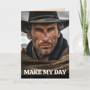 CARTÃO DE VERMELHORIA DE ANIVERSÁRIO DO COWBOY