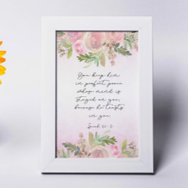 Cartão de Versículo da Bíblia Isaías