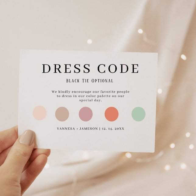 Cartão de Vestido de Convidado Elegante, roupa de  (Criador carregado)