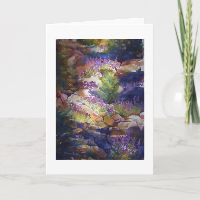 Cartão de Vestígio "Rocks and Lupine" (Frente)