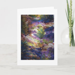 Cartão de Vestígio "Rocks and Lupine"