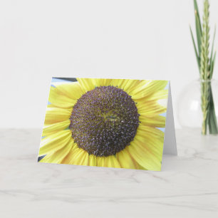 Cartão de Vestir Girassol Amarelo