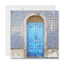 Cartão de Vestir Porta de Portugal Azul