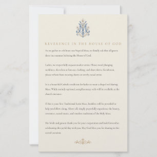 Cartão de Vestuário para Convidados do Casamento C