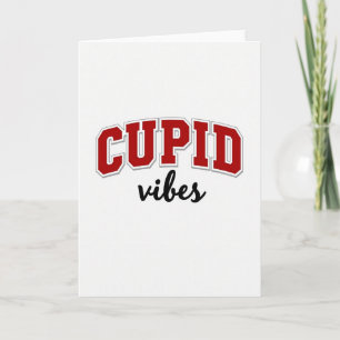 Cartão de Vibes do Cupido Minimalista