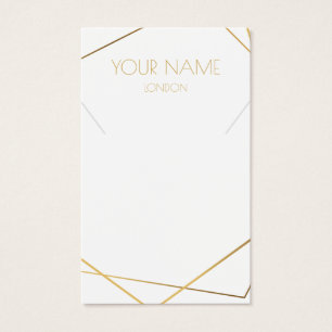 Cartão de vídeo geométrico ou colar Dourado