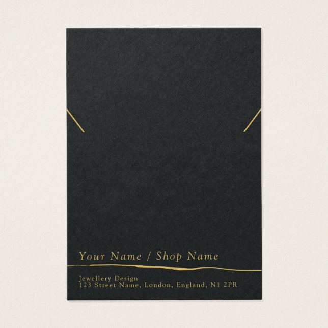 Cartão de vídeo mínimo moderno para colar ou pulse (Frente)