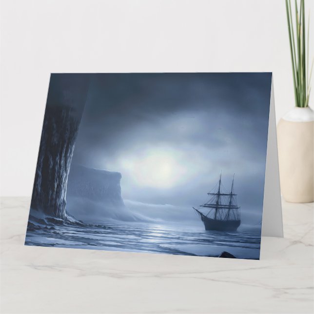 Cartão de Vigília Mononlit Antártico (Frente)