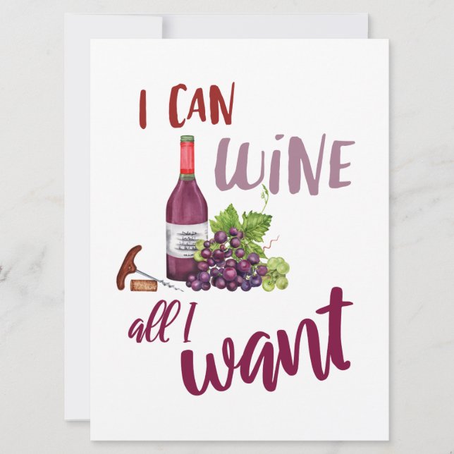 Cartão de vinho para amigos (Frente)