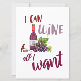 Cartão de vinho para amigos