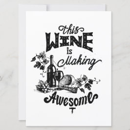 Cartão de vinho para amigos