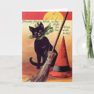 Cartão de Vintage Halloween