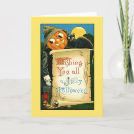 Cartão de Vintage Halloween