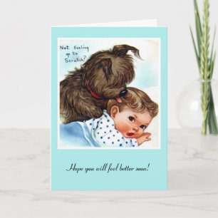 Cartão De Vintagem Fica Bem Puto E Bebê