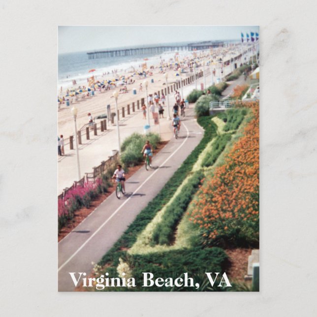 Cartão de Virginia Beach Virgínia desde 1992 (Frente)