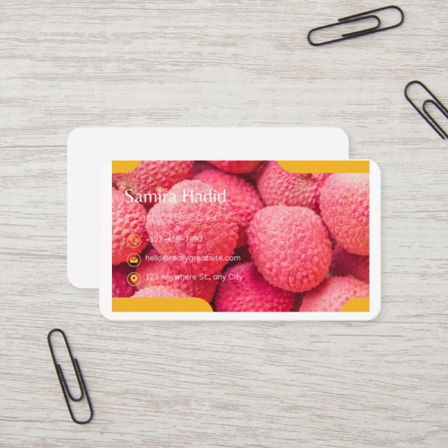 Cartão de Visita. (Frente/Verso In Situ)