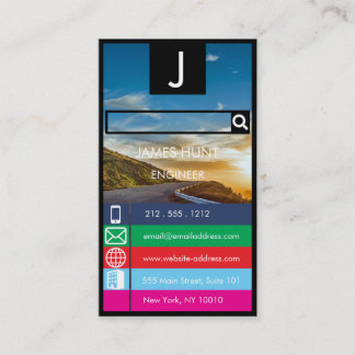 CARTÃO DE VISITA アンドロイド風　エンジニア名刺