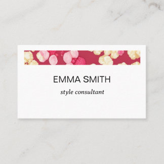 CARTÃO DE VISITA キュートなポップコーン柄の名刺