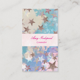 CARTÃO DE VISITA キラキラ星のおしゃれな名刺