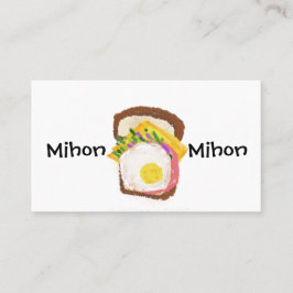 CARTÃO DE VISITA 名刺　おいしいものしかかけない