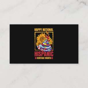 Cartão De Visita 08.Patrimônio nacional hispânico Mês todos os p