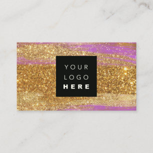 Cartão De Visita 100 Logotipo Personalizado CÓDIGO QRCODE Glitter D