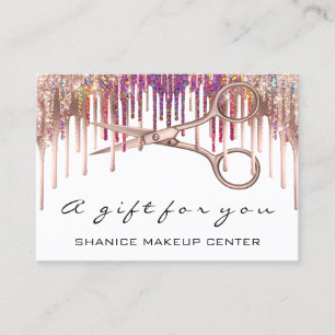 Cartão De Visita 100 Unidades De Tesoura De Hairdresser De Certific