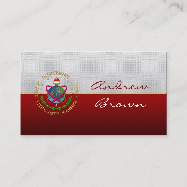 Cartão De Visita [154] Agência de Informação de Defesa: Den Especia (Frente)